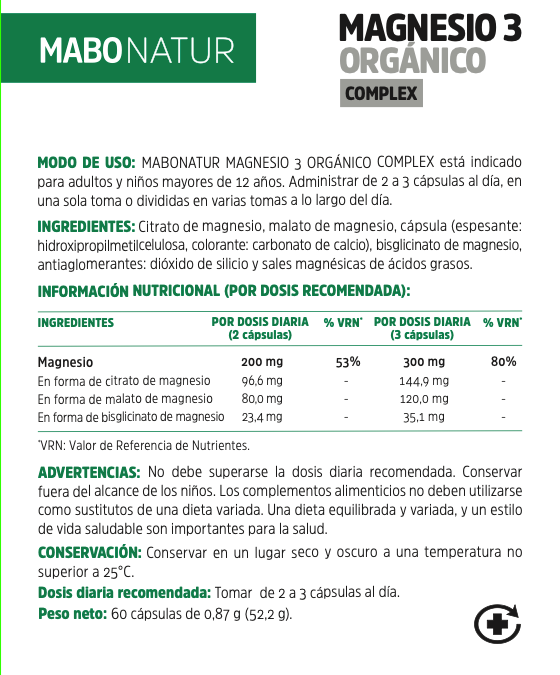 MAGNESIO 3 ORGANICO