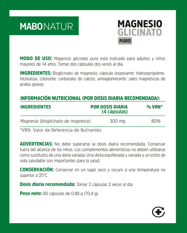 Glicinato de magnesio (bisglicinato)