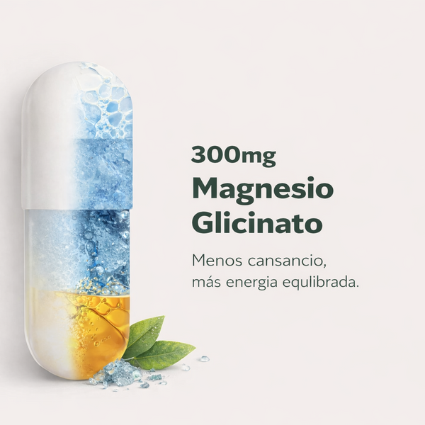 Glicinato de magnesio (bisglicinato)- 300 mg